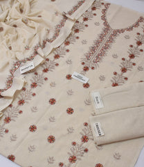 Bareeze Karandi Khaddar Embroidered 3-Piece Un-Stiched
