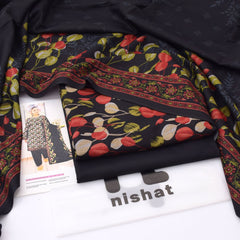 Nishat Digital Printed Dhanak 3-Piece Un-Stiched
