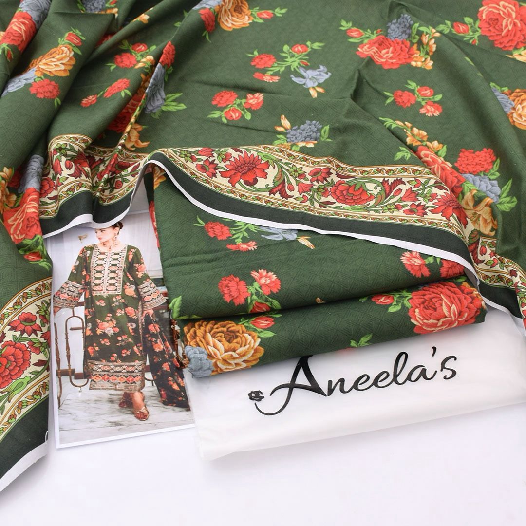 Aneela's Khaddar 3-Piece Un-stiched