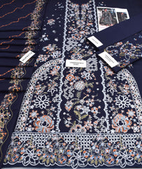 Hussain Riaz Dhanak Embroidered 3-Piece Un-Stiched
