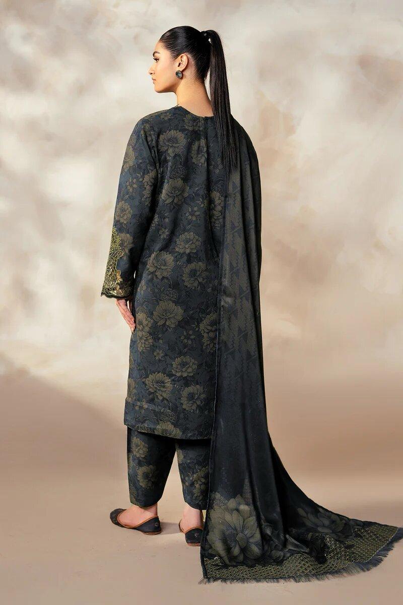 Baroque 3pcs Unstiched Digital Printed Lawn