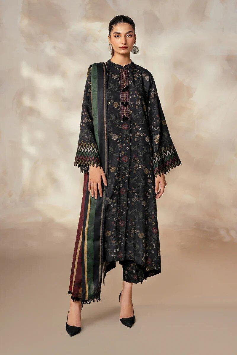 Baroque 3pcs Unstiched Digital Printed Lawn
