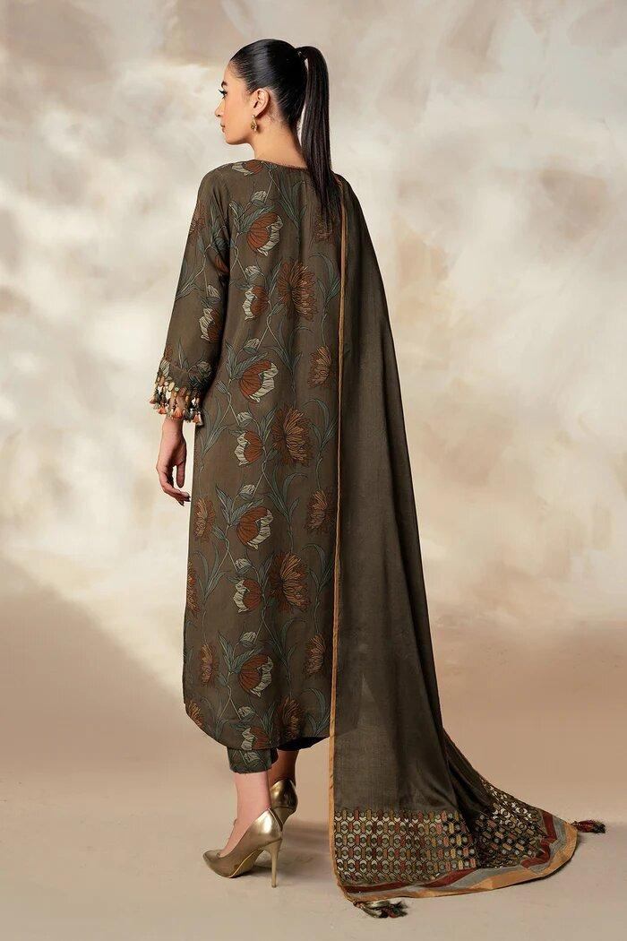 Baroque 3pcs Unstiched Digital Printed Lawn