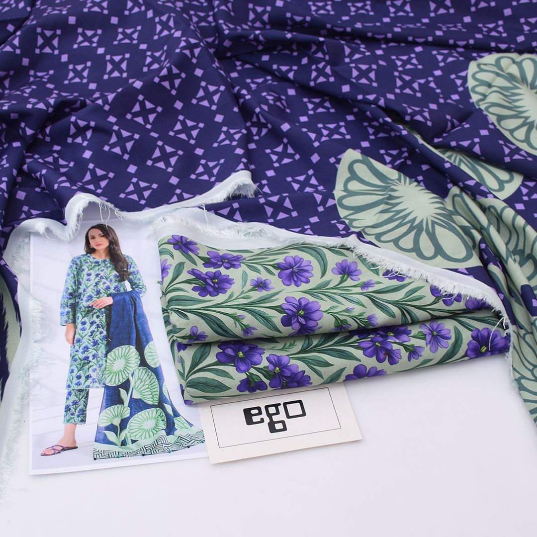 Ego Linen Viscose 3-Piece Un-stiched