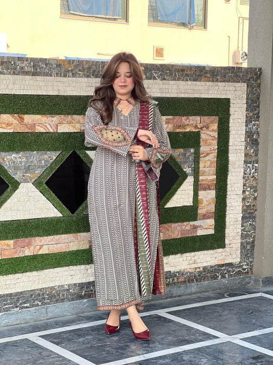 Bin Saeed Digital Lawn 3-Piece Un-Stiched