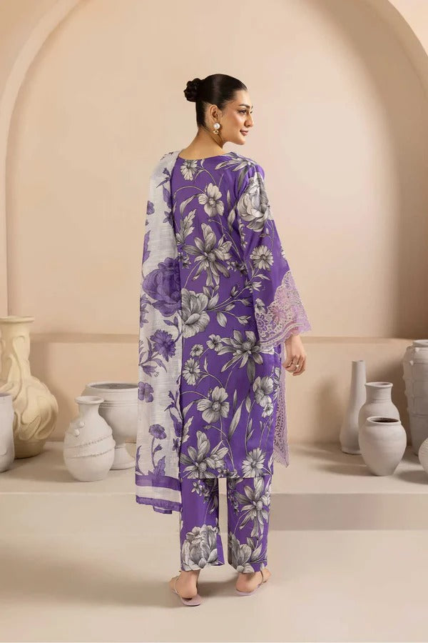 Adan's Libas Digital Lawn 3-Piece Un-Stiched
