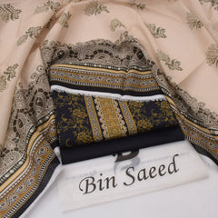 Bin Saeed Digital Lawn 3-Piece Un-Stiched