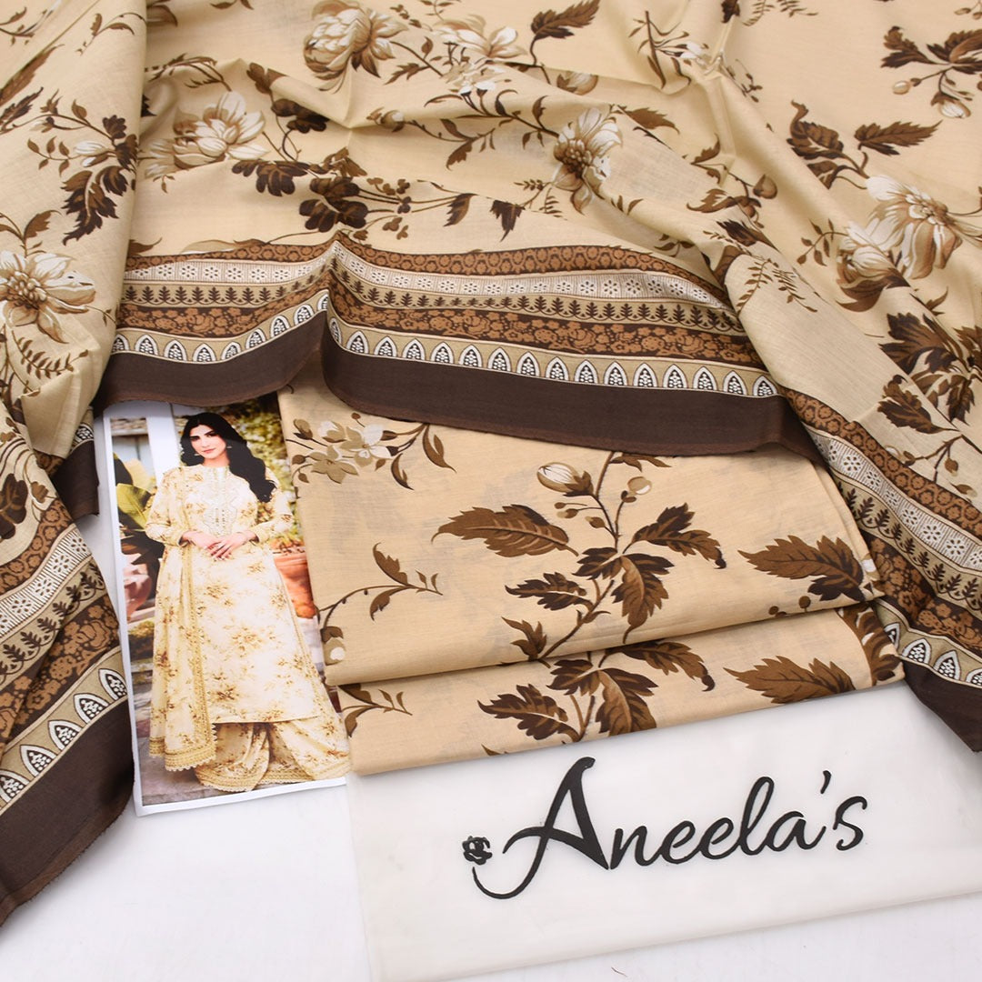 Aneela'S lawn 3-Piece Un-Stiched