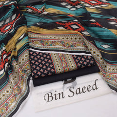 Bin Saeed Digital Lawn 3-Piece Un-Stiched