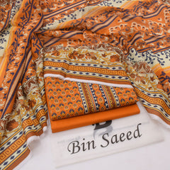 Bin Saeed Digital Lawn 3-Piece Un-Stiched