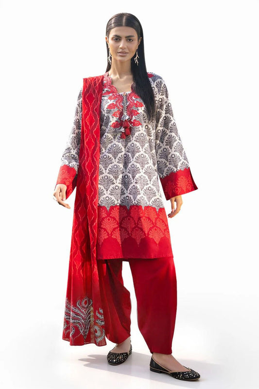 Gul Ahmed Digital Lawn 3-Piece Un-Stiched