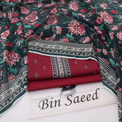Bin Saeed Digital Lawn 3-Piece Un-Stiched