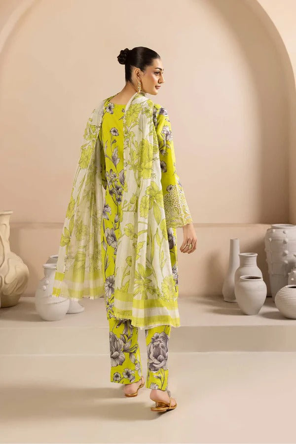 Adan's Libas Digital Lawn 3-Piece Un-Stiched