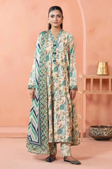 Adan's Libas Digital Lawn 3-Piece Un-Stiched