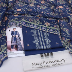 Mausummery Digital Lawn 3-Piece Un-Stiched