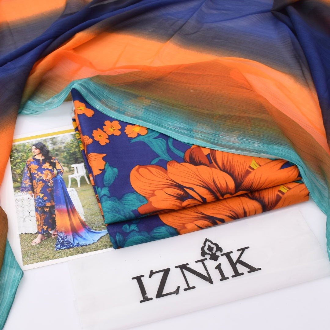 Iznik Lawn 3-Piece Unstiched