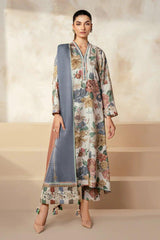 Baroque 3pcs Unstiched Digital Printed Lawn