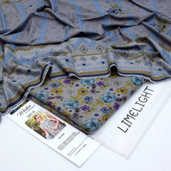 LimeLight Digital Printed Dhanak 3-Piece Un-Stiched
