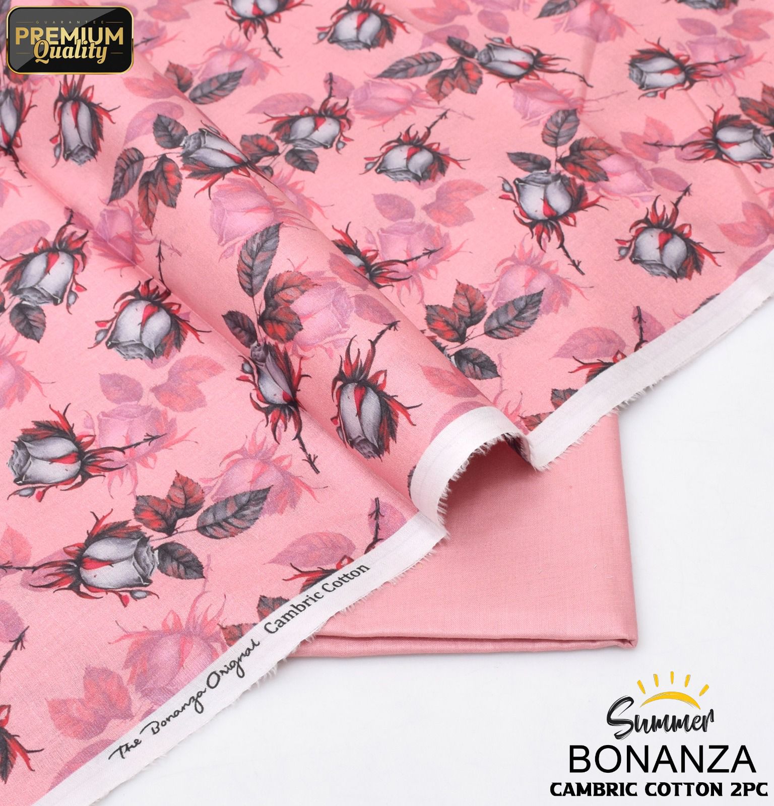Bonanza Cambric 2-Piece Mid Season Un-Stiched