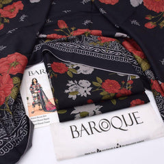 Baroque Digital Printed Dhanak 3-Piece Un-Stiched