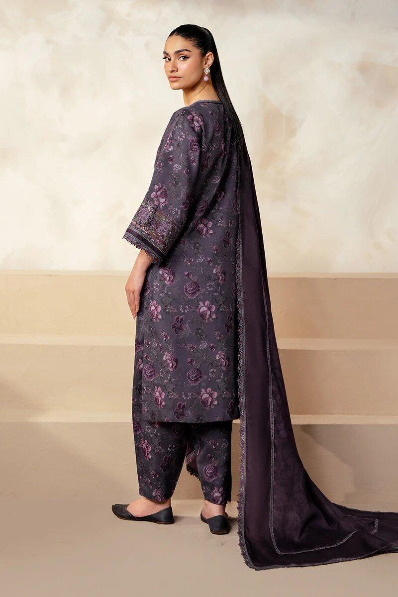 Baroque 3Pcs Unstiched Lawn