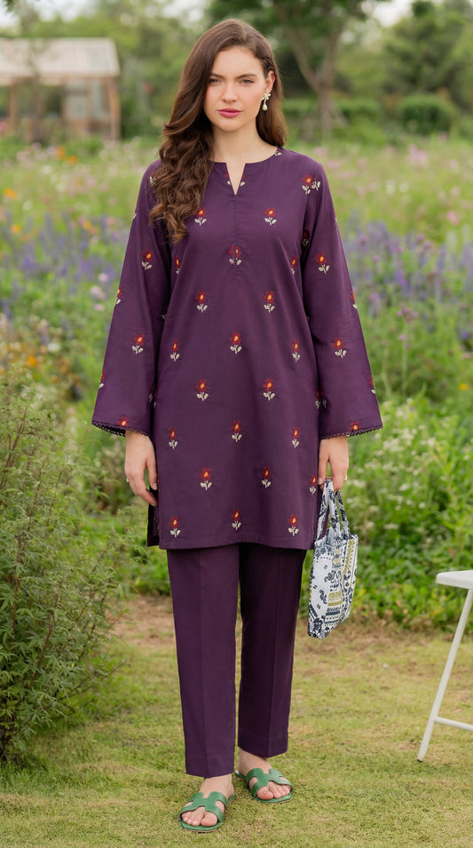 Lawn Embroidered Unstiched 2-Piece - D18