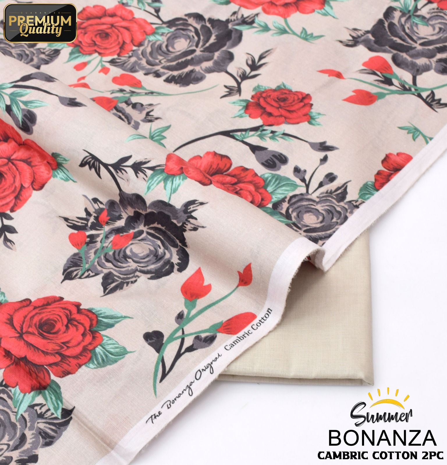 Bonanza Cambric 2-Piece Mid Season Un-Stiched
