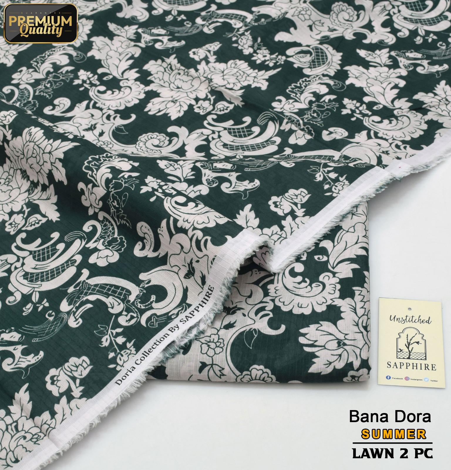 Sapphire Bana Dora Lawn 2-Piece Unstiched