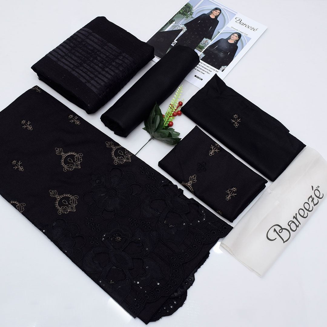 Bareeze Heavy Embroidered Dhanak 3-Piece Un-Stiched