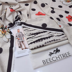 Beechtre Digital Printed Khaddar 3-Piece Un-Stiched