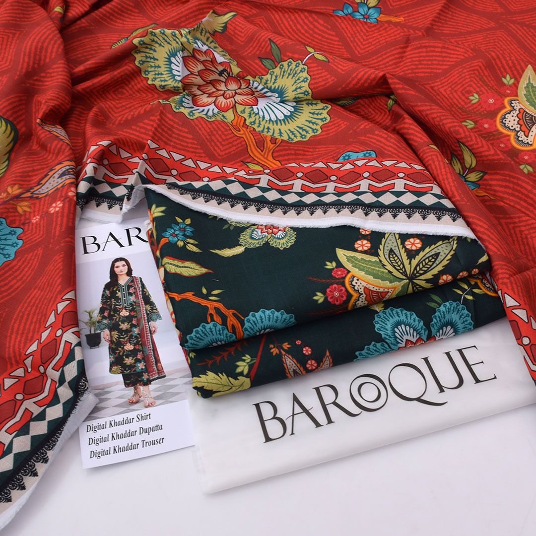Baroque Khaddar 3-Piece Un-stiched