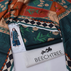 Beechtre Digital Printed Khaddar 3-Piece Un-Stiched