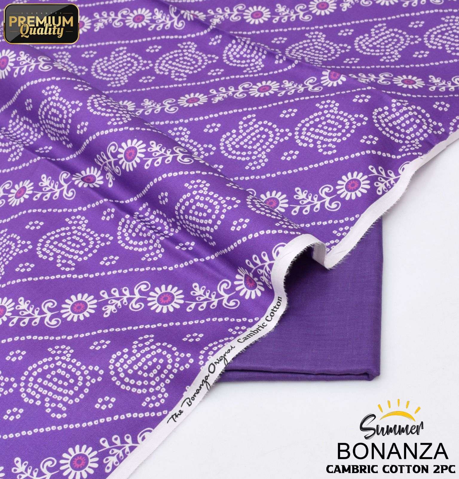 Bonanza Cambric 2-Piece Mid Season Un-Stiched
