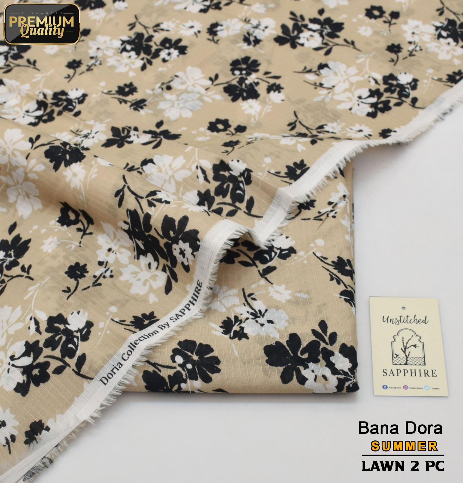 Sapphire Bana Dora Lawn 2-Piece Unstiched