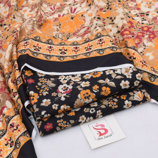 Bin Saeed Lawn 3-Piece Unstiched