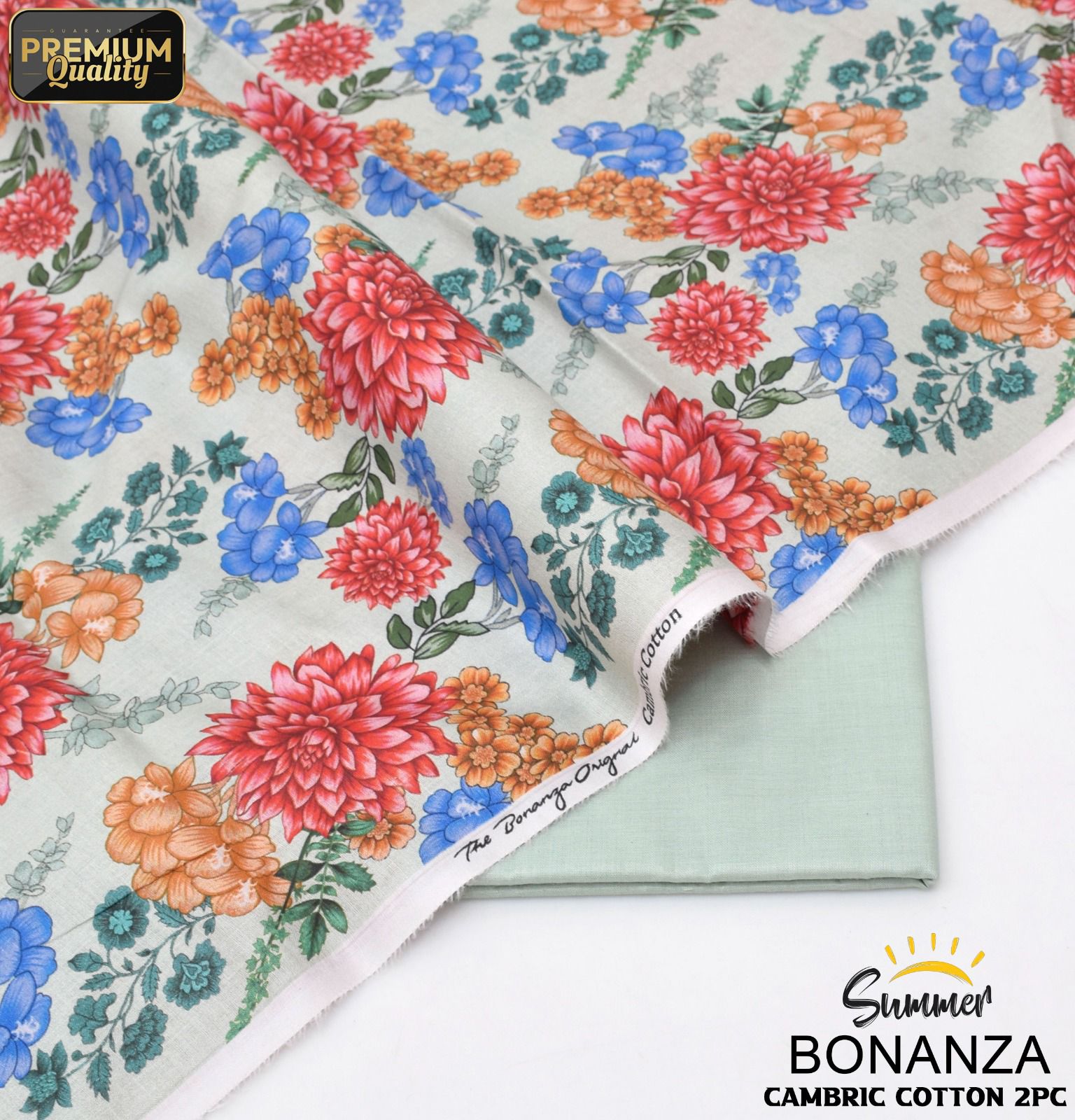 Bonanza Cambric 2-Piece Mid Season Un-Stiched