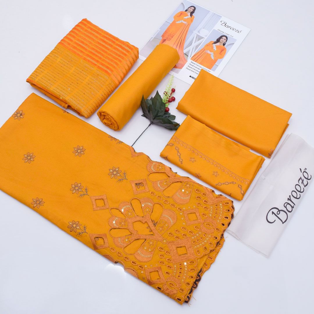 Bareeze Heavy Embroidered Dhanak 3-Piece Un-Stiched