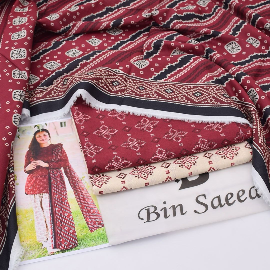 Bin Saeed Khaddar 3-Piece Unstiched