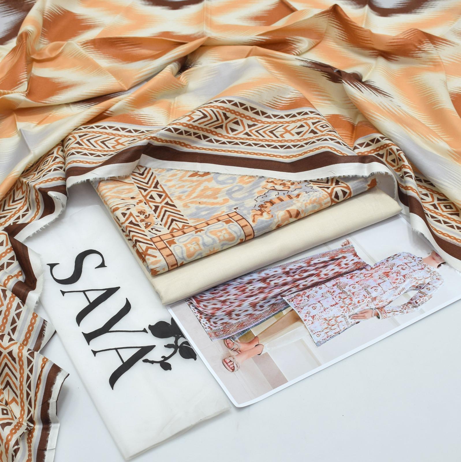 Saya Tana Dora Lawn 3-Piece Unstiched