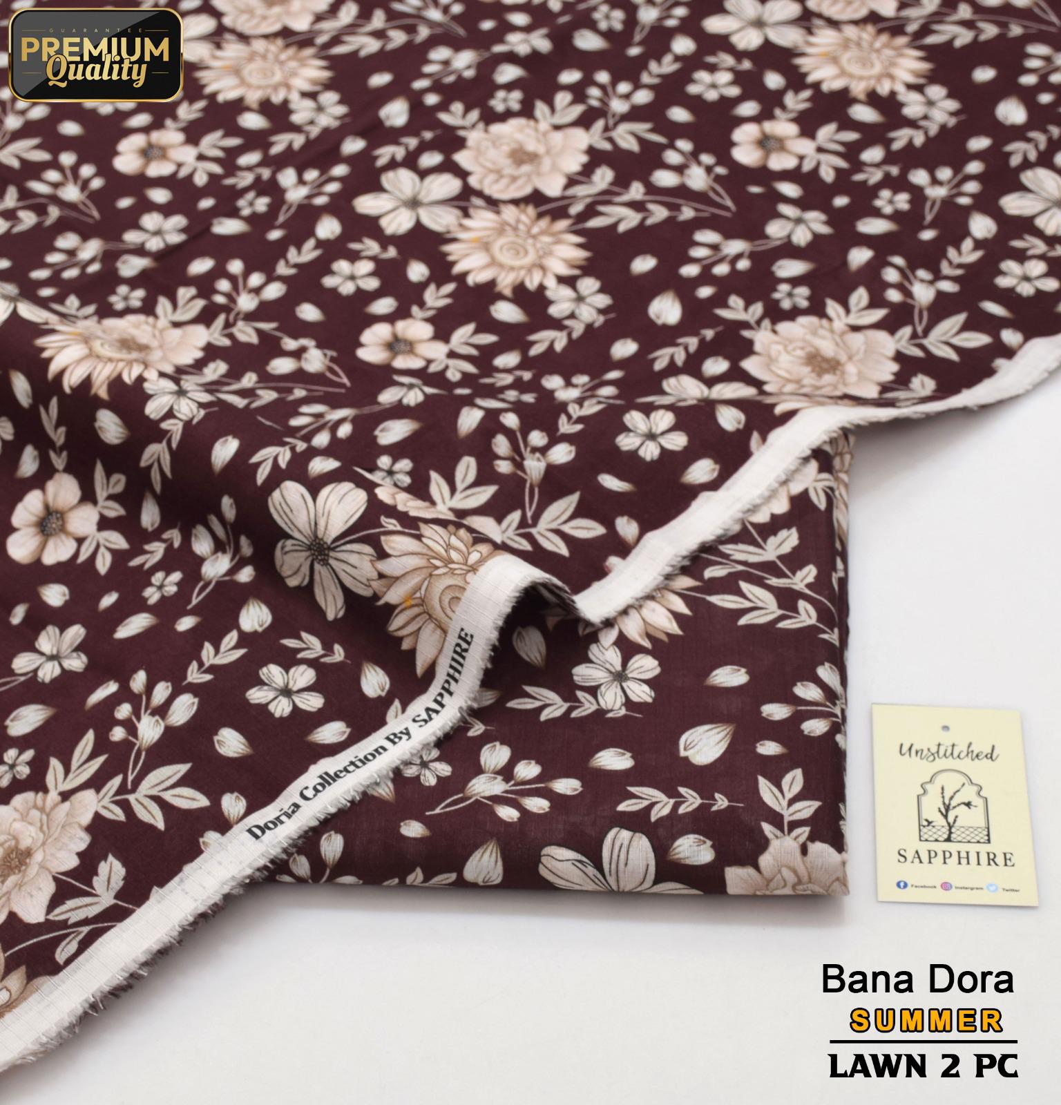 Sapphire Bana Dora Lawn 2-Piece Unstiched