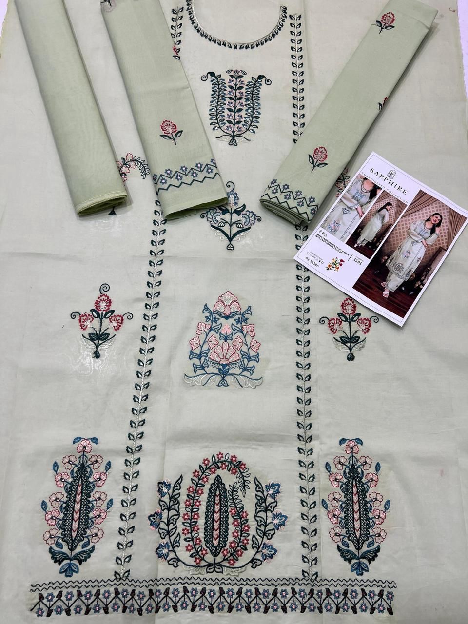 Sapphire Embroidered 2-Piece Unstiched
