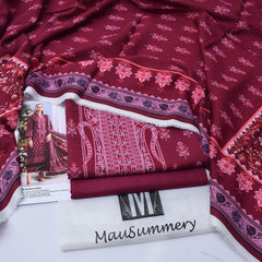 Mausummery Digital Printed Khaddar 3-Piece Un-Stiched