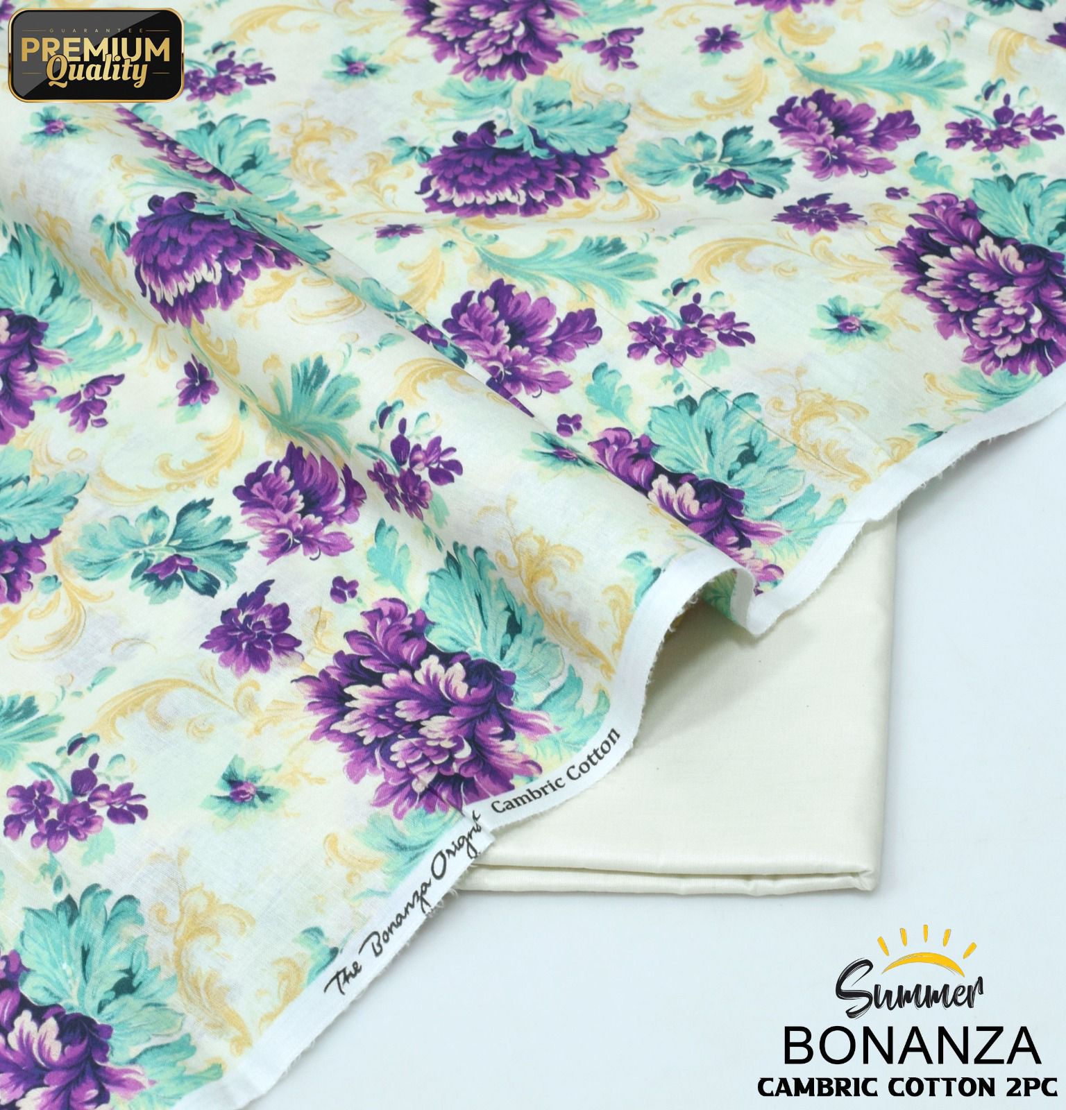 Bonanza Cambric 2-Piece Mid Season Un-Stiched