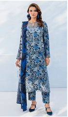 Baroque Lawn 3-Piece Unstiched With Embroidered Patches