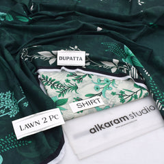 Alkaram Lawn Shirt And Dupatta 2-Piece Unstiched