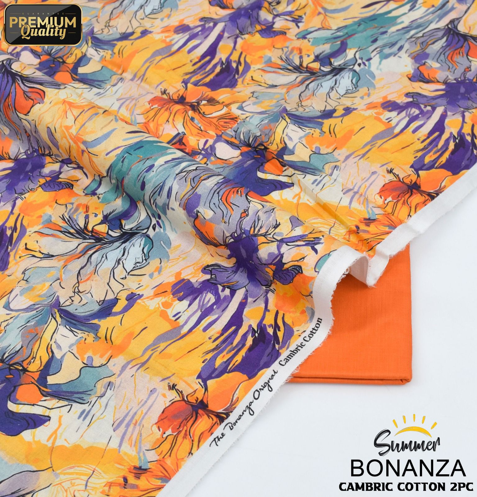Bonanza Cambric 2-Piece Mid Season Un-Stiched