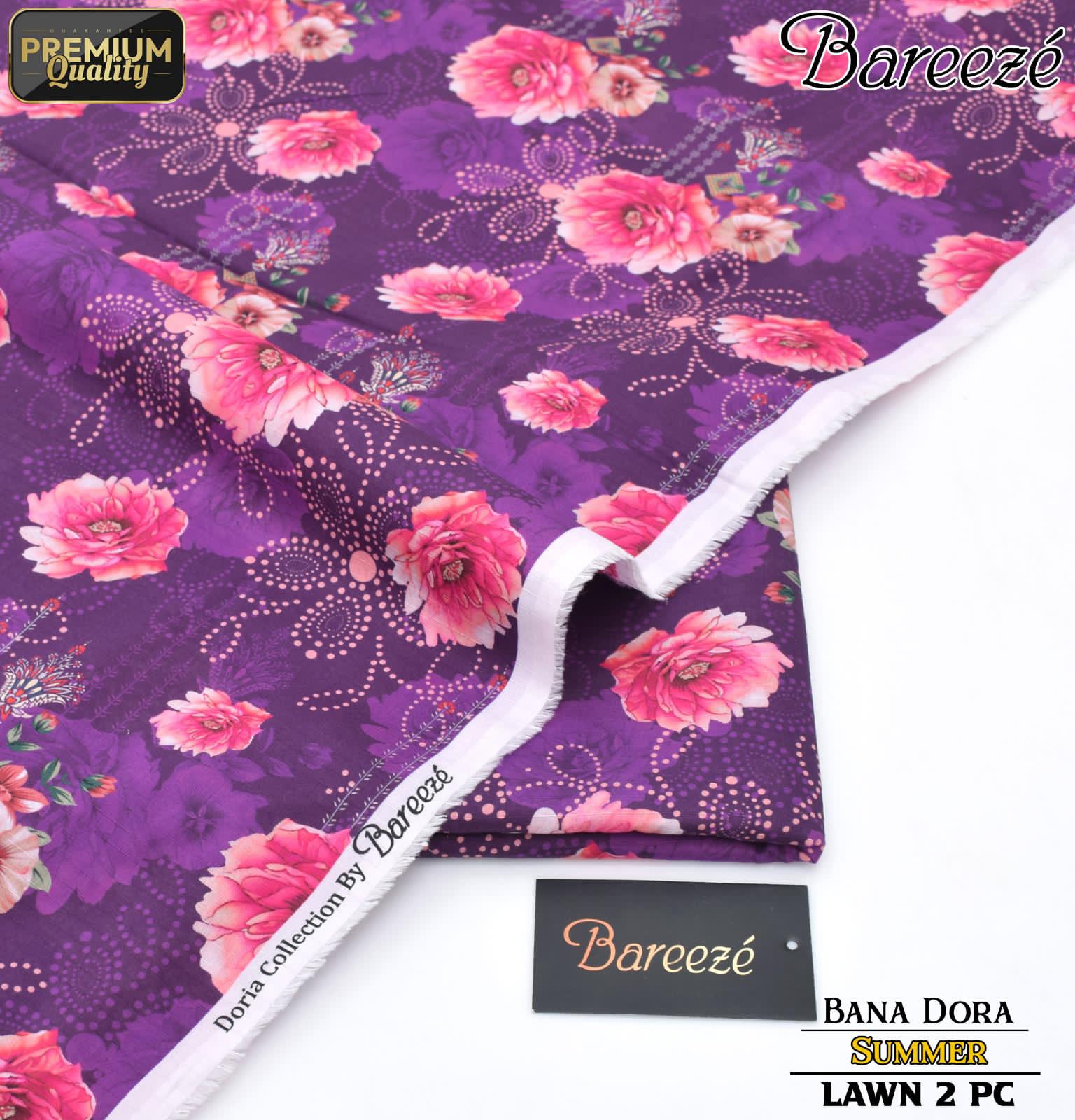 Bareeze Bana Dora Lawn Digital Printed 2-Piece Unstiched