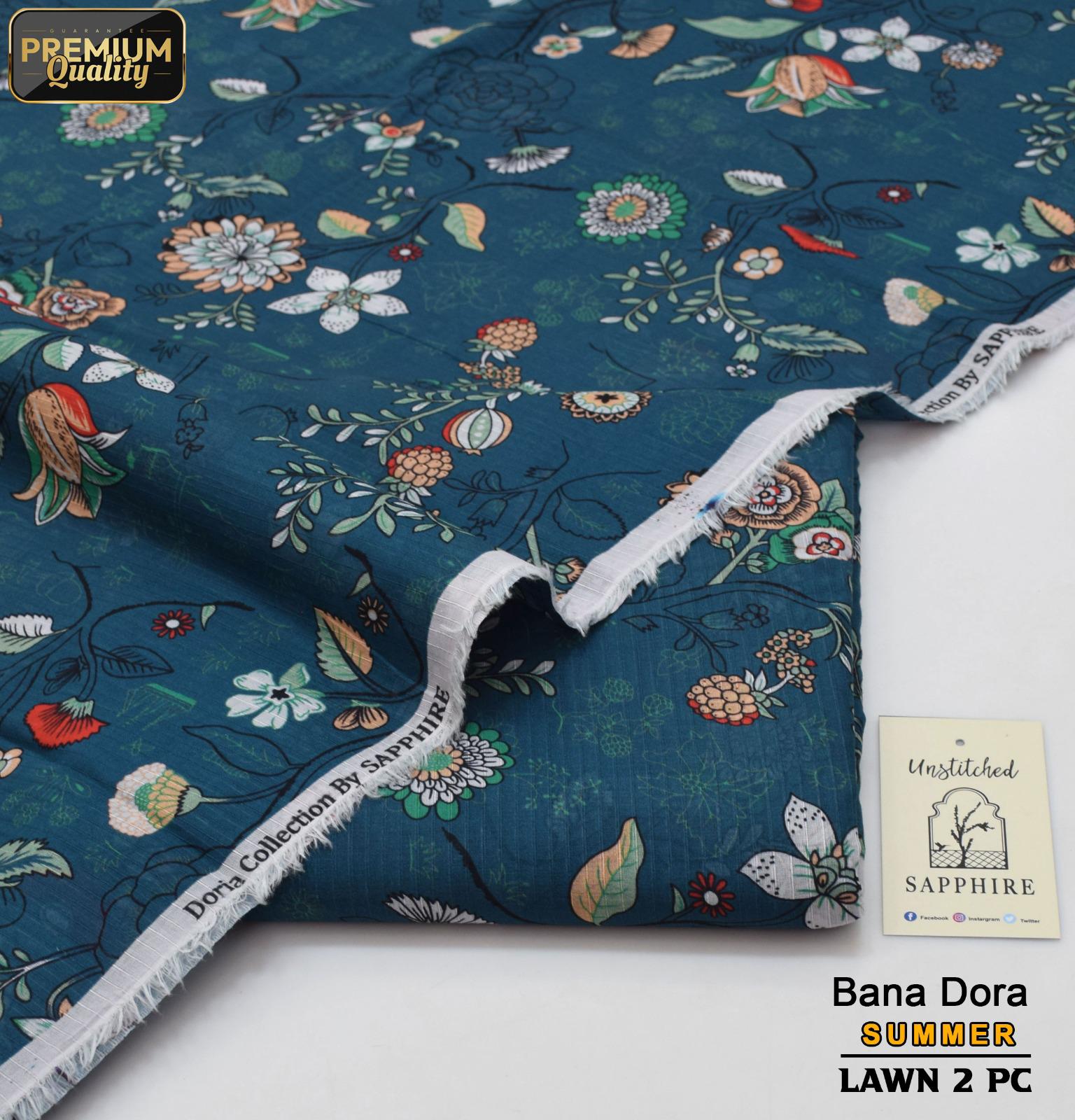 Sapphire Bana Dora Lawn 2-Piece Unstiched