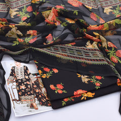 Aneela's Digital Lawn 3-Piece Un-Stiched