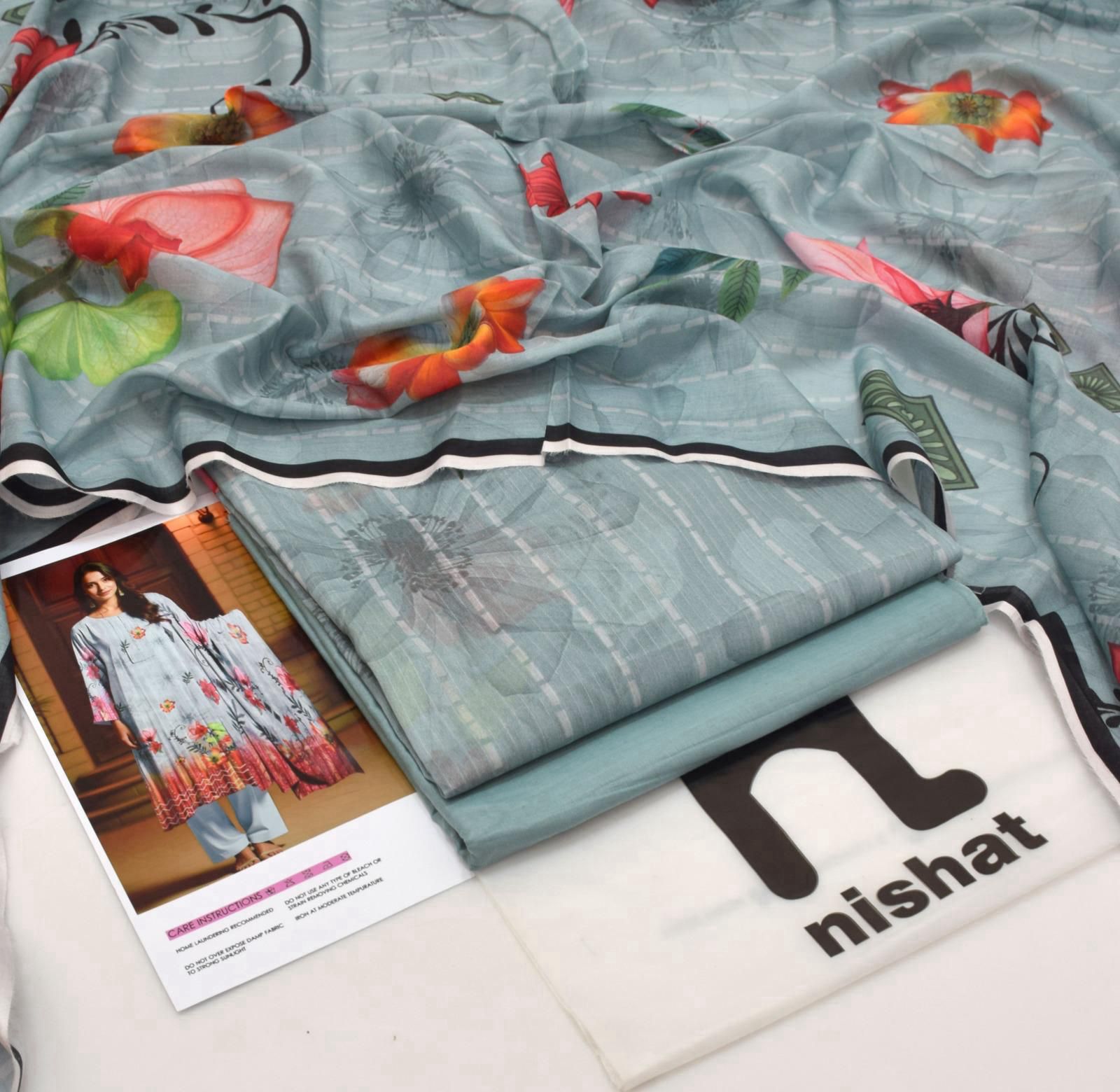 Nishat Tana Dora Lawn 3-Piece Unstiched